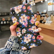 iPhoneケース スマホケース 夜光 暗いところで光る 背面保護 傷防止 汚れ防止 花柄 フラワー お洒落 大人可愛い レディース 女性 iPhoneカバー スマホカバー スマートフォンケース アイフォンケース プチギフト 贈り物