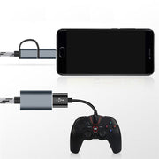 OTGケーブル 2in1 MicroUSB／Type-C to USB変換アダプター 充電 通信 データ転送 スマホ タブレット