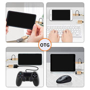 OTGケーブル 2in1 MicroUSB／Type-C to USB変換アダプター 充電 通信 データ転送 スマホ タブレット
