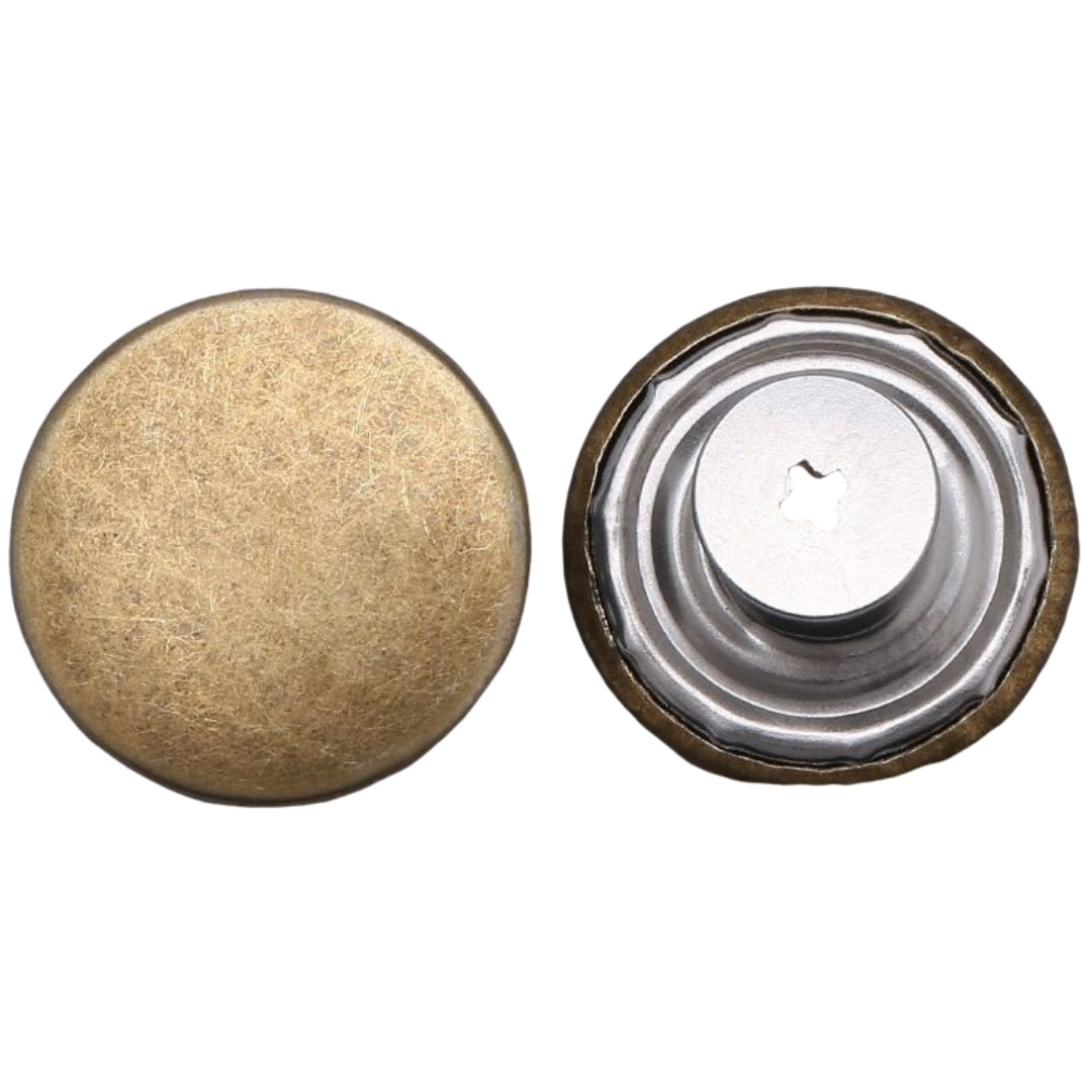 ジーンズボタン デニムボタン 3個セット 17ｍｍ 金属製 無地 17 バリエーション画像