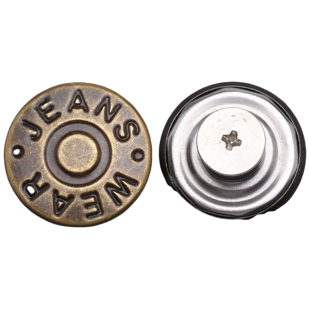 ジーンズボタン デニムボタン 3個セット 17ｍｍ 金属製 無地 21 バリエーション画像
