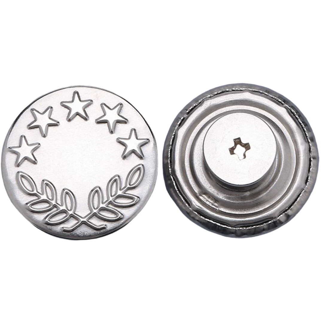 ジーンズボタン デニムボタン 3個セット 17ｍｍ 金属製 無地 4 バリエーション画像