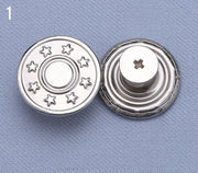ジーンズボタン デニムボタン 3個セット 17ｍｍ 金属製 無地 柄入り 手芸 DIY 付け替え 交換 ハンドメイド クラフト バッグ 小物 アクセサリー おしゃれ