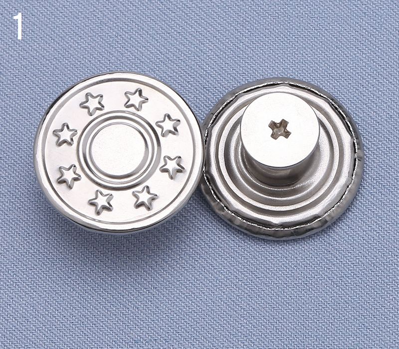 ジーンズボタン デニムボタン 3個セット 17ｍｍ 金属製 無地 商品画像2