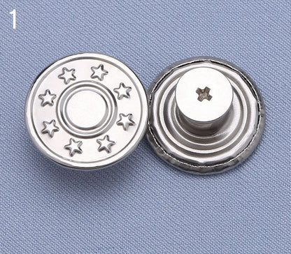ジーンズボタン デニムボタン 3個セット 17ｍｍ 金属製 無地 商品画像2