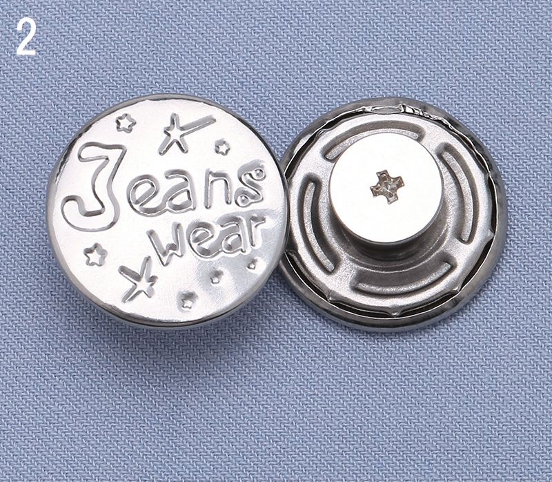 ジーンズボタン デニムボタン 3個セット 17ｍｍ 金属製 無地 商品画像3