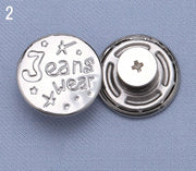 ジーンズボタン デニムボタン 3個セット 17ｍｍ 金属製 無地 柄入り 手芸 DIY 付け替え 交換 ハンドメイド クラフト バッグ 小物 アクセサリー おしゃれ