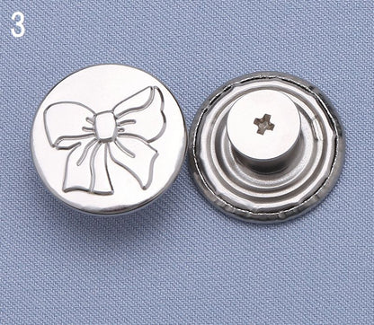 ジーンズボタン デニムボタン 3個セット 17ｍｍ 金属製 無地 商品画像4
