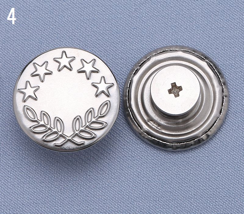ジーンズボタン デニムボタン 3個セット 17ｍｍ 金属製 無地 商品画像5
