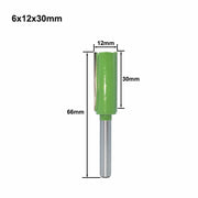 溝ビット 7本セット 切削工具 6mmシャンク トリマービット ルータービット 木材 DIY 日曜大工 道具 合金製
