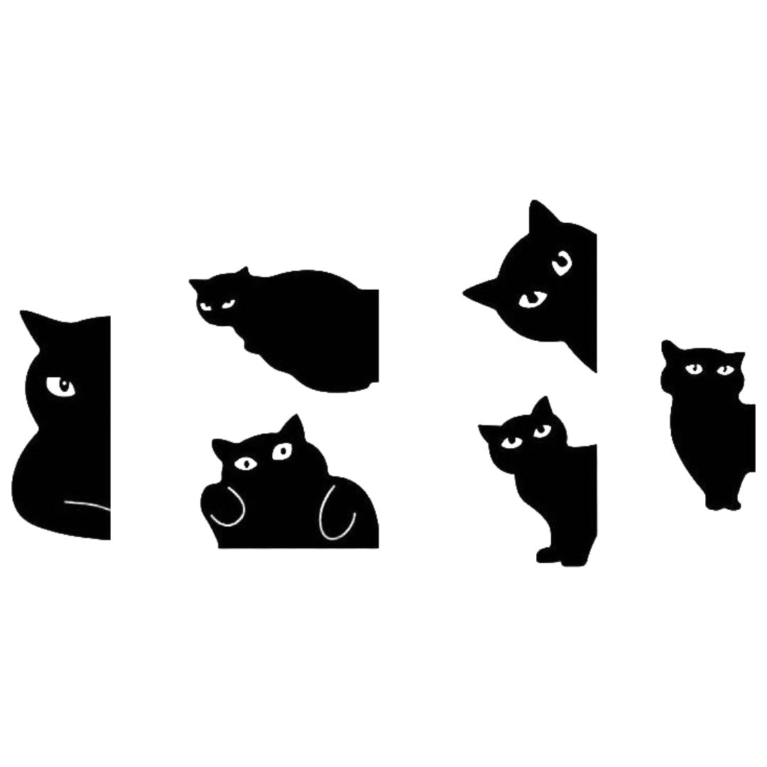 マグネットしおり ブックマーク 黒猫 猫型 ブラック マグネット 磁石 ブックマーカー ページマーカー 猫 ネコ しおり 栞 可愛い おしゃれ