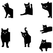 マグネットしおり ブックマーク 黒猫 猫型 ブラック マグネット 磁石 ブックマーカー ページマーカー 猫 ネコ しおり 栞 可愛い おしゃれ