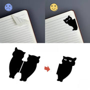 マグネットしおり ブックマーク 黒猫 猫型 ブラック マグネット 磁石 ブックマーカー ページマーカー 猫 ネコ しおり 栞 可愛い おしゃれ