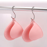 鍋つかみ 単品 1個 シリコン製 指先ミトン キッチンミトン 耐熱 断熱 滑り止め 無地 単色 シンプル 便利 台所用品