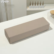 ネイル用アームレスト ネイルグッズ ネイル用品 角形 長方形 クッション素材 負担軽減 防汚 無地 ブラウン グレー シンプル カジュアル おしゃれ 可愛い キュート