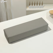 ネイル用アームレスト ネイルグッズ ネイル用品 角形 長方形 クッション素材 負担軽減 防汚 無地 ブラウン グレー シンプル カジュアル おしゃれ 可愛い キュート