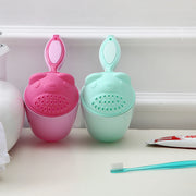 シャンプーカップ シャワーカップ ベビー用品 赤ちゃん 湯桶 ハンドル付き バス用品 子供用 お風呂 入浴 洗髪 クマ型 可愛い 赤ん坊 散水 水やり