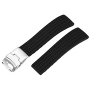 腕時計用ベルト バンド ユニセックス 時計 交換ベルト 交換バンド 18mm 20ｍｍ 22ｍｍ 24ｍｍ カラバリ豊富 ストライプ チェック ステンレスバンド柄 シリコンゴム