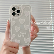 iPhoneケース iPhoneカバー スマホケース スマホカバー 背面保護 保護カバー 傷予防 傷防止 ハート柄 クリア iPhone14 14Pro 14plus 14ProMax iPhone13 13ProMax 13Pro iPhone12 12ProMax 12Pro 携帯ケース アイフォンケース スマートフォンケース