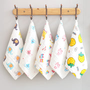 ガーゼタオル 単品 30×30cm ガーゼハンカチ フェイスタオル 正方形 ベビー キッズ 赤ちゃん 子供用 ハンドタオル 手拭き 顔拭き 女の子 男の子 日用品雑貨 保育園 幼稚園 入園準備 入学準備 出産祝い 可愛い