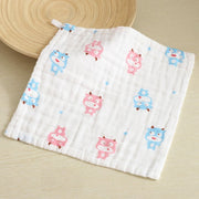 ガーゼタオル 単品 30×30cm ガーゼハンカチ フェイスタオル 正方形 ベビー キッズ 赤ちゃん 子供用 ハンドタオル 手拭き 顔拭き 女の子 男の子 日用品雑貨 保育園 幼稚園 入園準備 入学準備 出産祝い 可愛い