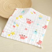 ガーゼタオル 単品 30×30cm ガーゼハンカチ フェイスタオル 正方形 ベビー キッズ 赤ちゃん 子供用 ハンドタオル 手拭き 顔拭き 女の子 男の子 日用品雑貨 保育園 幼稚園 入園準備 入学準備 出産祝い 可愛い