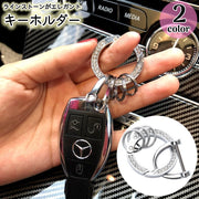 キーホルダー キーリング カーアクセサリー ラインストーン 金色 銀色 おしゃれ 高級感 プレゼント 持ち運びやすい 便利 ドライバー付き