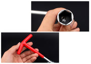 プラグレンチ T形ハンドル 14mm 16mm 21mm 自動車用品 カー用品 バイク用品 フレキシブル 首振り プラグ交換 プラグ脱着 ソケットレンチ