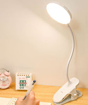 クリップライト デスクライト LED USB充電 充電用ケーブル付き 3段階調光 明るさ調節 卓上ランプ リチウム 読書 勉強 在宅ワーク 寝室 角度調整可能 照明 フリーアーム シンプル PC作業 デスクワーク