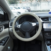 ハンドルカバー ステアリングカバー 車用 O型 シリコン 簡単装着 防水 滑り止め カー用品 内装 柔らかい 洗える 自動車用 シンプル タイヤ風 黒