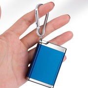 携帯灰皿 カラビナ付き 蓋付き フタ付き アッシュトレイ 吸い殻入れ 軽量 小型 コンパクト 持ち運び 旅行 喫煙グッズ