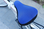 サドルカバー サイクルカバー サドルクッション 自転車用品 メッシュ素材 通気性 ソフト 柔らかい 無地 シンプル サイクリング