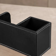 ペンホルダー ペン立て 鉛筆立て 整理用品 収納用品 小物入れ カードスタンド 名刺立て スマホ デスク オフィス シンプル レザー風