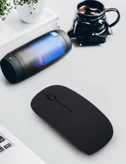 ワイヤレスマウス Bluetooth 2.4GHz 無線 静音 光学式 高精度 薄型 USB充電式 小型 軽量 コンパクト 持ち運び 携帯 電池交換不要 無線 リチウム ブルートゥース 滑り止め オフィス 出張 テレワーク 在宅勤務