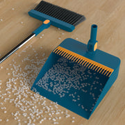 ほうき ちりとり 2点セット 掃除用具 箒 塵とり 回転 折り畳み くし付き 柄付き 防風 掃除 玄関 屋外 室内 自立 省スペース ベランダ 日用品 ホウキ