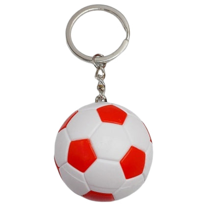 キーホルダー キーリング ボール サッカー ラグビー バレー レッド【サッカー】 バリエーション画像