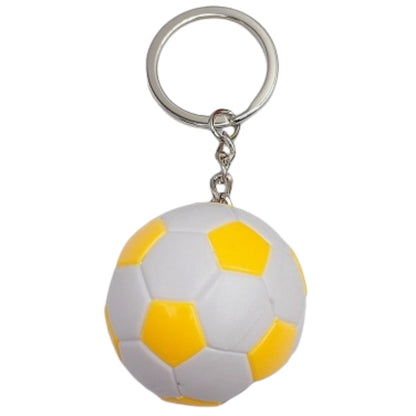 キーホルダー キーリング ボール サッカー ラグビー バレー イエロー【サッカー】 バリエーション画像