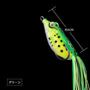 カエルルアー 蛙モチーフ 疑似餌 単品 フロッグ型 6cm ベイトルアー 釣り用品 バス釣り 雷魚 なまず ブラックバス ソフト リアル 釣り具 フィッシング用品