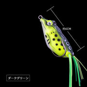 カエルルアー 蛙モチーフ 疑似餌 単品 フロッグ型 6cm ベイトルアー 釣り用品 バス釣り 雷魚 なまず ブラックバス ソフト リアル 釣り具 フィッシング用品