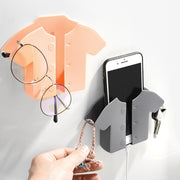 スマホホルダー スマホスタンド 粘着式 単品 取り付け簡単 無地 壁 貼るだけ 可愛い シンプル コンパクト 小物収納 小物入れ スマートフォン 装着簡単 すっきり収納 便利グッズ 青 黒 白 ピンク グレー オレンジ