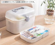 救急箱 薬箱 2段 大容量 薬入れ 薬ケース 収納ボックス 仕切り 取っ手付き 小物入れ 家庭用 救急ボックス 持ち運び便利 ファーストエイドボックス 整理 スッキリ 防災 災害