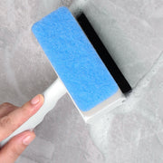 ガラスワイパー スポンジワイパー スクイジー 窓ガラス 掃除用具 2in1 水切り 窓掃除 窓ふき 結露 清掃 便利アイテム スクイージー 水切りワイパー 洗面所 鏡 浴室 水滴取り クリーナー 柄つき