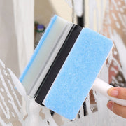 ガラスワイパー スポンジワイパー スクイジー 窓ガラス 掃除用具 2in1 水切り 窓掃除 窓ふき 結露 清掃 便利アイテム スクイージー 水切りワイパー 洗面所 鏡 浴室 水滴取り クリーナー 柄つき