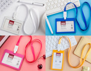 IDカードケース IDカードホルダー パスケース ネックストラップ付き 縦型 横型 定期入れ 社員証 ネームホルダー レディース メンズ 男女兼用 落下 紛失 防止 カラバリ豊富