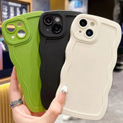 iPhoneケース スマホケース ソフトケース シリコンケース 背面保護 傷防止 汚れ防止 シンプル ウェーブ お洒落 iPhoneカバー スマホカバー スマートフォンケース アイフォンケース プチギフト 贈り物