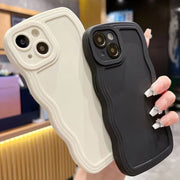 iPhoneケース スマホケース ソフトケース シリコンケース 背面保護 傷防止 汚れ防止 シンプル ウェーブ お洒落 iPhoneカバー スマホカバー スマートフォンケース アイフォンケース プチギフト 贈り物