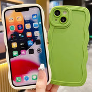 iPhoneケース スマホケース ソフトケース シリコンケース 背面保護 傷防止 汚れ防止 シンプル ウェーブ お洒落 iPhoneカバー スマホカバー スマートフォンケース アイフォンケース プチギフト 贈り物