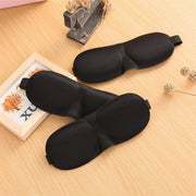 アイマスク 立体マスク 3D設計 軽量 男女兼用 睡眠 昼寝 安眠 快眠 旅行用品 ゴム マジック テープ 無地 シンプル 黒