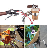 自転車用ドリンクホルダー カップホルダー バイク ペットボトル 缶 飲み物 ママチャリ ロードバイク マウンテンバイク ハンドル取り付け 簡単取り付け シンプル 便利 水分補給 ブラック シルバーカラー スタイリッシュ