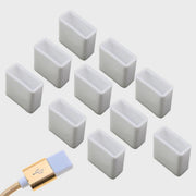 USB用キャップ USB用カバー コネクタカバー 10個セット USB用グッズ 保護キャップ 保護カバー フタ 蓋 シリコン製 USB用メモリ USB用ケーブル 充電ケーブル PC スマホ カラバリ豊富 便利 防水 防塵